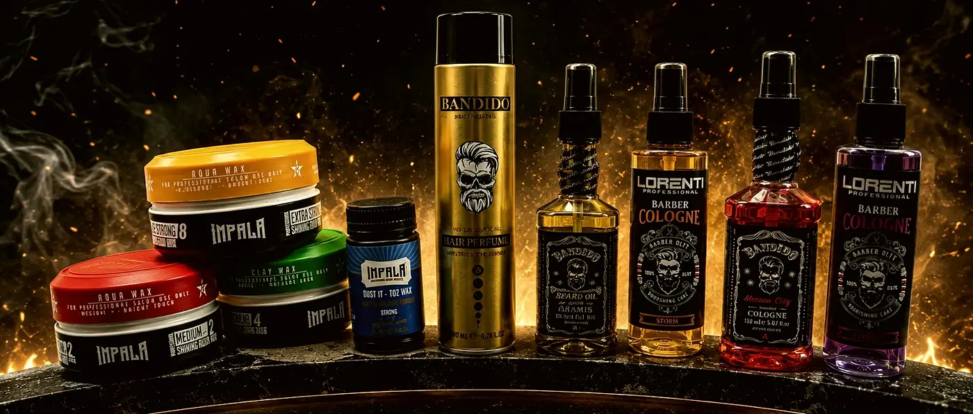 Wax, Hair Perfume, Bartöl und Cologne im Salon Sher