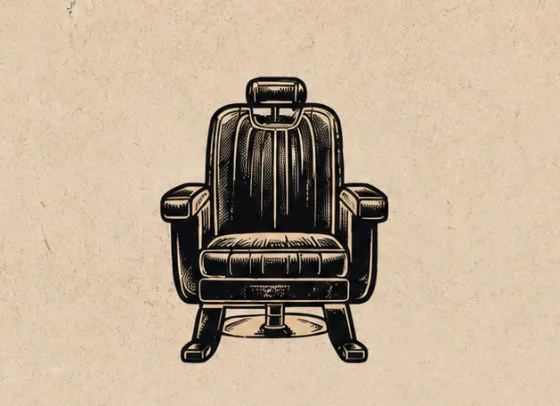 Barberstuhl – Illustration zum Komplettservice